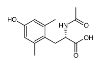 (S)-N-acetyl-2,6-dimethyltyrosine结构式