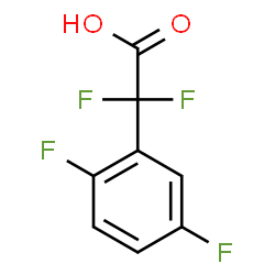 2-(2,5-二氟苯基)-2,2-二氟乙酸结构式