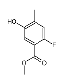 2-氟-4-甲基-5-羟基苯甲酸甲酯结构式