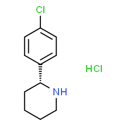 (R)-2-(4-氯苯基)哌啶盐酸盐结构式