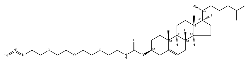 胆固醇-TEG 叠氮化物结构式