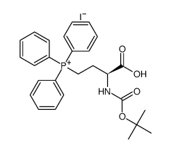 (S)-2-[(t-butyloxycarbonyl)amino]-4-(triphenylphosphonium)butanoic acid iodide Structure