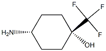 反式-4-氨基-1-(三氟甲基)环己醇结构式