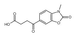 4-oxo-4-(3-methyl-2(3H)-benzoxazolon-6-yl)butyric acid Structure