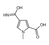 4-氨基甲酰-1-甲基-1H-吡咯-2-羧酸结构式