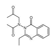N-(2-ethyl-4-oxoquinazolin-3-yl)-N-(2-oxopropyl)acetamide Structure