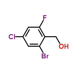(2-Bromo-4-chloro-6-fluorophenyl)methanol Structure