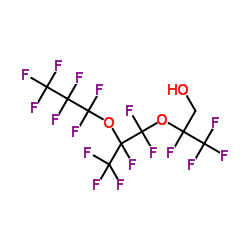 1H,1H-全氟(2,5-二甲基-3,6-二氧杂恶烷-1-醇)结构式