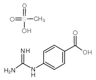 4-胍基苯甲酸甲烷磺酸盐结构式