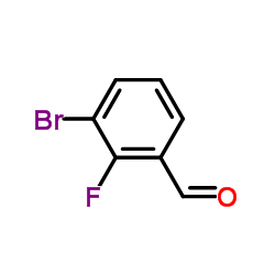 3-溴-2-氟苯甲醛结构式