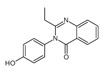 2-ethyl-3-(4-hydroxyphenyl)quinazolin-4-one结构式