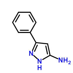 3-氨基-5-苯基吡唑结构式