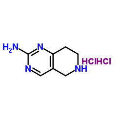 2-氨基-5,6,7,8-四氢吡啶并[4,3-D]嘧啶双盐酸盐结构式