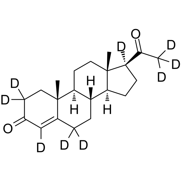 Progesterone-d9 Structure