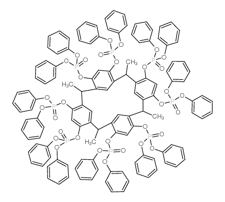 [四(二苯氧磷)]四甲基杯[4]间苯二酚芳烃结构式
