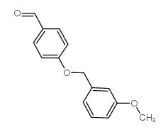 4-[(3-甲氧基苄基)氧基]苯甲醛结构式