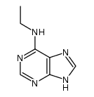N-乙基-9H-嘌呤-6-胺结构式