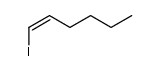(1Z)-1-Iodo-1-hexene结构式
