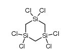 1,1,3,3,5,5-hexachloro-1,3,5-trisilacyclohexane Structure