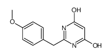 2-(4-甲氧基苄基)-4,6-羟基嘧啶结构式