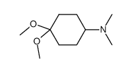 4,4-dimethoxy-N,N-dimethylcyclohexanamine Structure