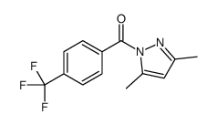 3,5-Dimethyl-1-[4-(trifluoromethyl)benzoyl]-1H-pyrazole结构式