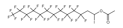 13-acetoxy-12H,12H,13H,13H,13H-tricosafluoro-13-iodo-tridecane结构式