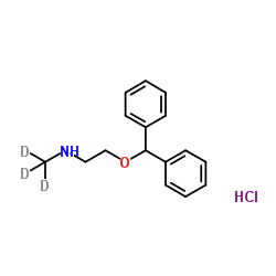 N-Desmethyl diphenhydramine-d3 hydrochloride结构式