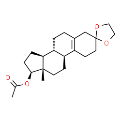 17β-Acetyloxyestr-5(10)-en-3-one ethylene acetal Structure