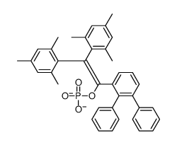 [1-(2,3-diphenylphenyl)-2,2-bis(2,4,6-trimethylphenyl)ethenyl] phosphate Structure