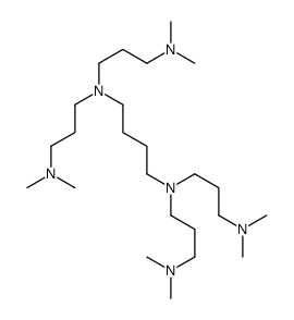 N,N,N',N'-tetrakis[3-(dimethylamino)propyl]butane-1,4-diamine Structure