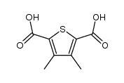 3,4-Dimethyl-2,5-thiophenedicarboxylic acid结构式
