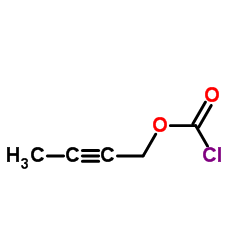 2-丁炔-1-基氯甲酸酯结构式