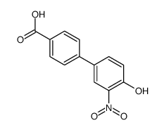 4-(4-hydroxy-3-nitrophenyl)benzoic acid结构式
