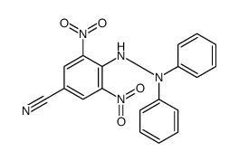 4-(2,2-diphenylhydrazinyl)-3,5-dinitrobenzonitrile Structure