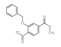 METHYL 3-(BENZYLOXY)-4-NITROBENZOATE结构式
