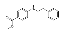 4-phenethylamino-benzoic acid ethyl ester结构式
