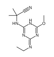 2-[[4-(ethylamino)-6-methoxy-1,3,5-triazin-2-yl]amino]-2-methylpropanenitrile结构式