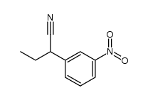 2-(3-nitrophenyl)butanenitrile结构式