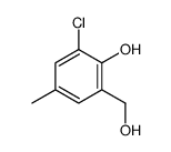 2-chloro-6-(hydroxymethyl)-4-methylphenol结构式