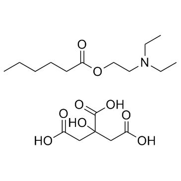 己酸二乙氨基乙醇酯柠檬酸盐结构式