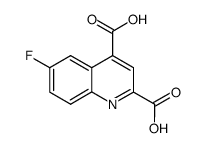 6-fluoroquinoline-2,4-dicarboxylic acid Structure
