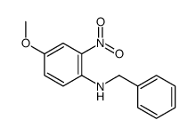 N-benzyl-4-methoxy-2-nitroaniline结构式