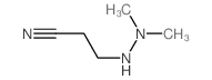 Propanenitrile,3-(2,2-dimethylhydrazinyl)- Structure