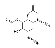 2-deoxy-1,3-diazido-5,6-di-O-acetylstreptamine Structure