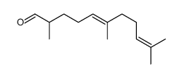 2,6,10-三甲基-5,9-十一碳二烯醛结构式