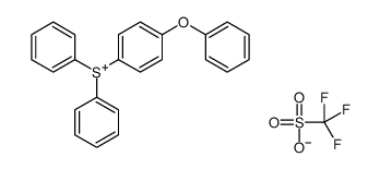 (4-苯氧苯基)二苯基tri三氟甲磺酸盐结构式