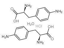 4-氨基-L-苯丙氨酸盐酸盐半水结构式
