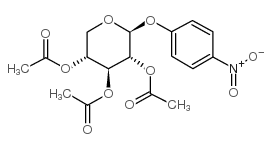 (4-NITRO)PHENYL-2,3,4-TRI-O-ACETYL-BETA-D-XYLOPYRANOSIDE结构式
