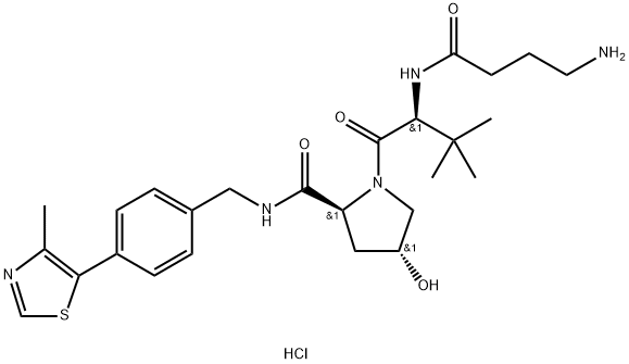 (S,R,S)-AHPC-C3-NH2 dihydrochloride Structure